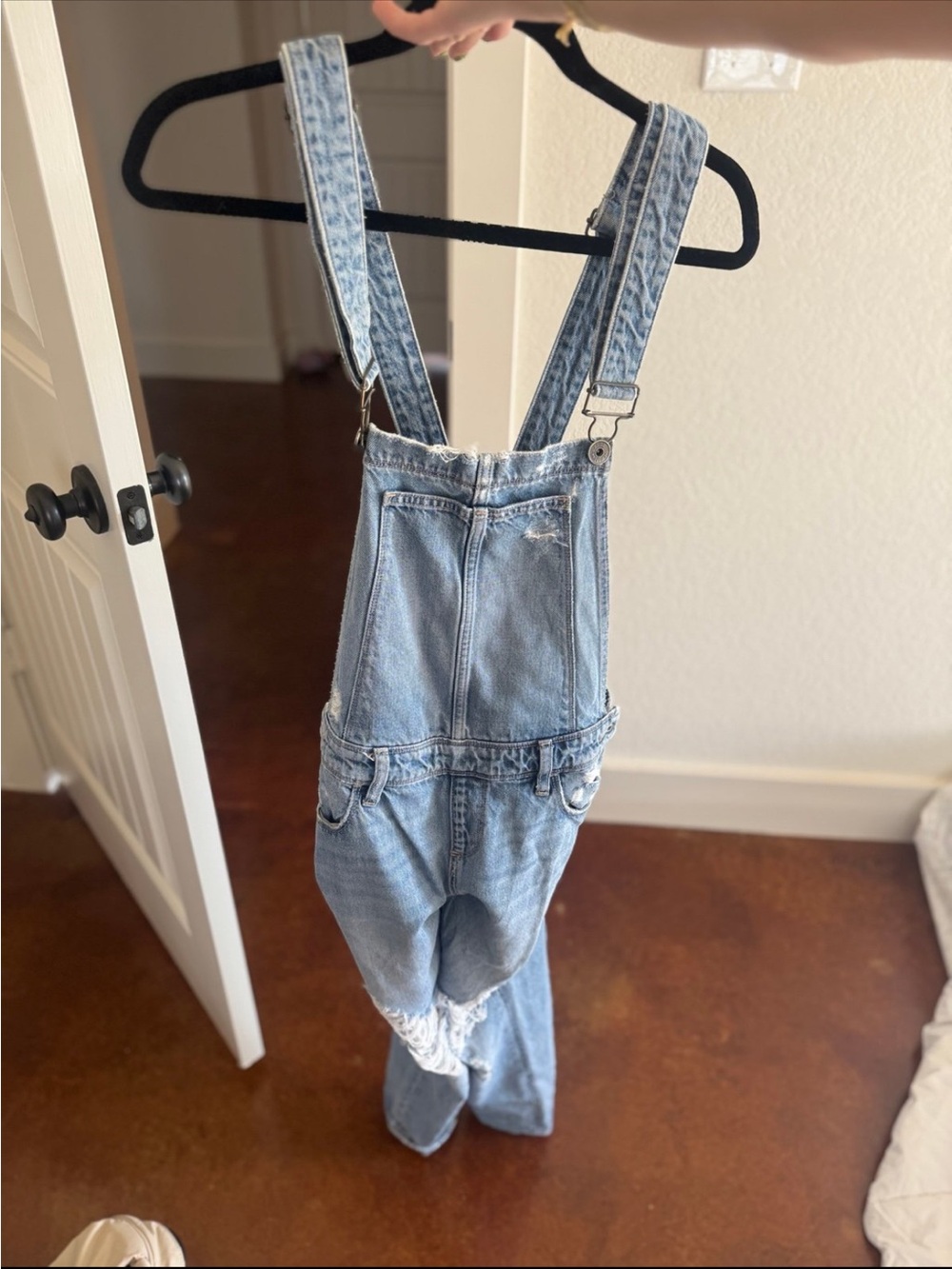 PAIGE Light Blue Denim Overalls for Women